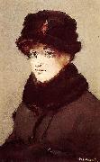 Edouard Manet Mery Laurent au chapeau de loutre France oil painting artist